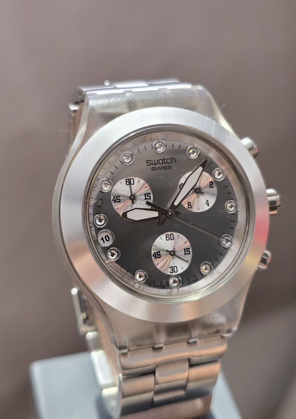 Swatch Uhren: Swatch Irony Diaphane Chronograph Date 43,1mm – Gebraucht aus Minusio von AGSuhren 2