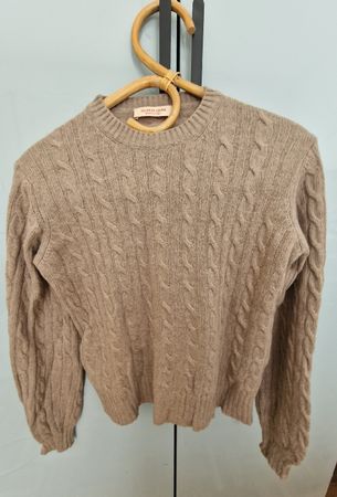 Pull Oscar et Louise en laine et cachemire beige – Taille S