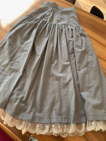 SPORTMAX - mega Maxirock Rock grau/Spitze Gr. 32/34