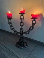 Kerzenständer aus Kette – Industrial / Loft Design – Unikat
