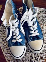 High-Top Sneaker blau mit Nieten Grösse 41 Top