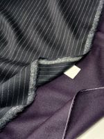 Wolle Lana Elastan aus Italien 1.95x1.50m dark navy blu