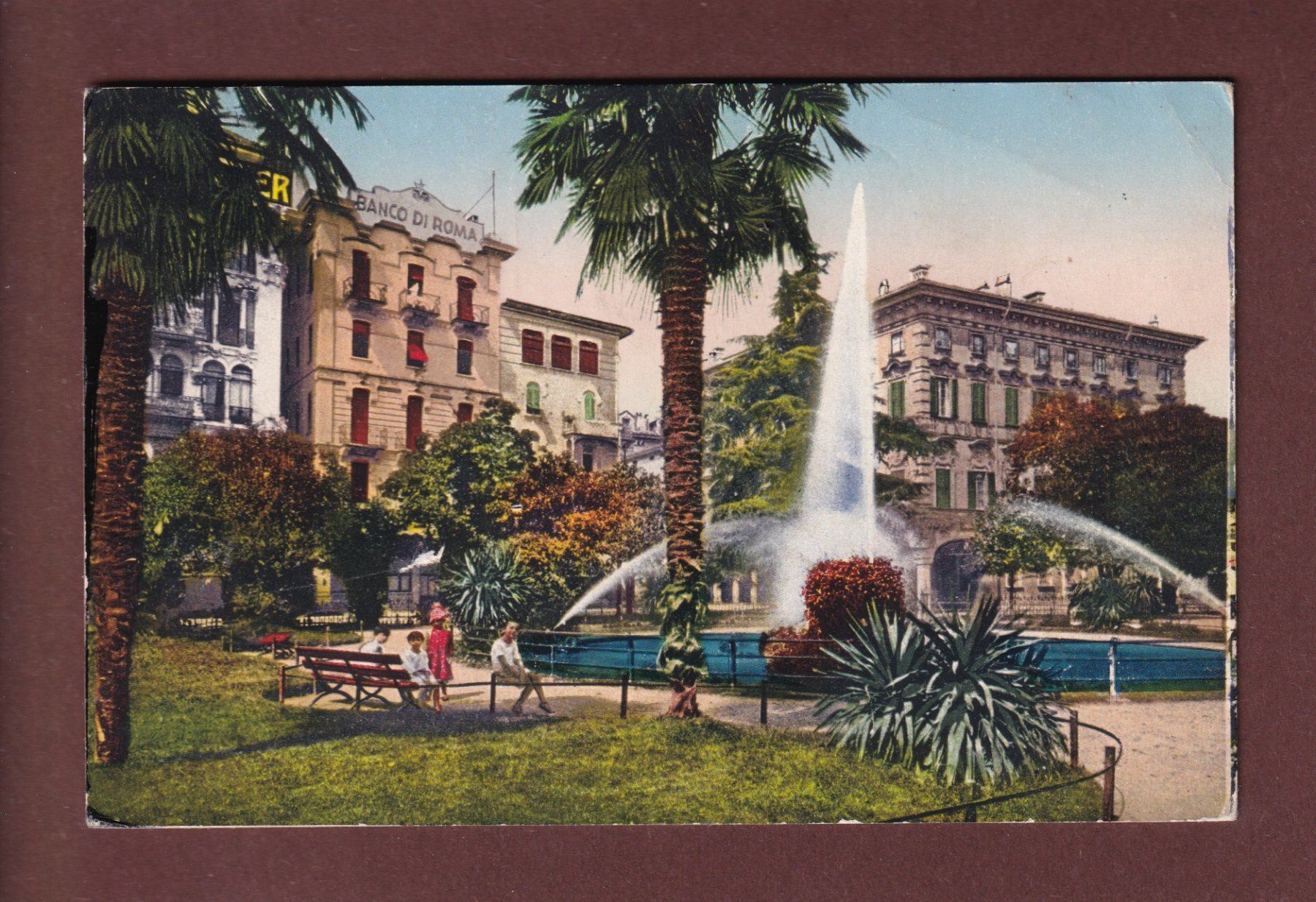 Ansichtskarten: LUGANO - Giardino pubblico - 1928 – Gebraucht aus Pully von nicecards