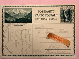 Postkarte Reichenbach-Kandertal mit Blümlisalp