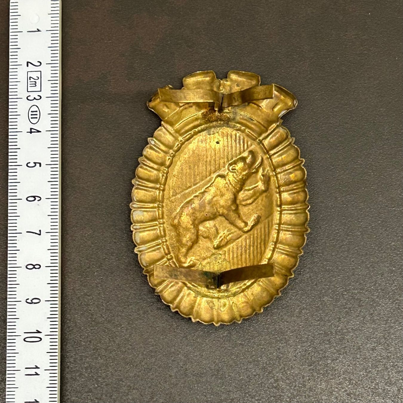 Toppe: Polizei: Original Tschakko-Abzeichen Stadtpolizei Bern – Usato da Hünibach venduto da Chatzestrecker 1