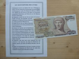Griechenland ++ 1000 Drachmen 1. Ioyaioy 1987 - ungebraucht