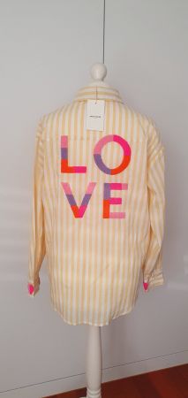 Bluse LOVE Grösse S/M neu Baumwolle