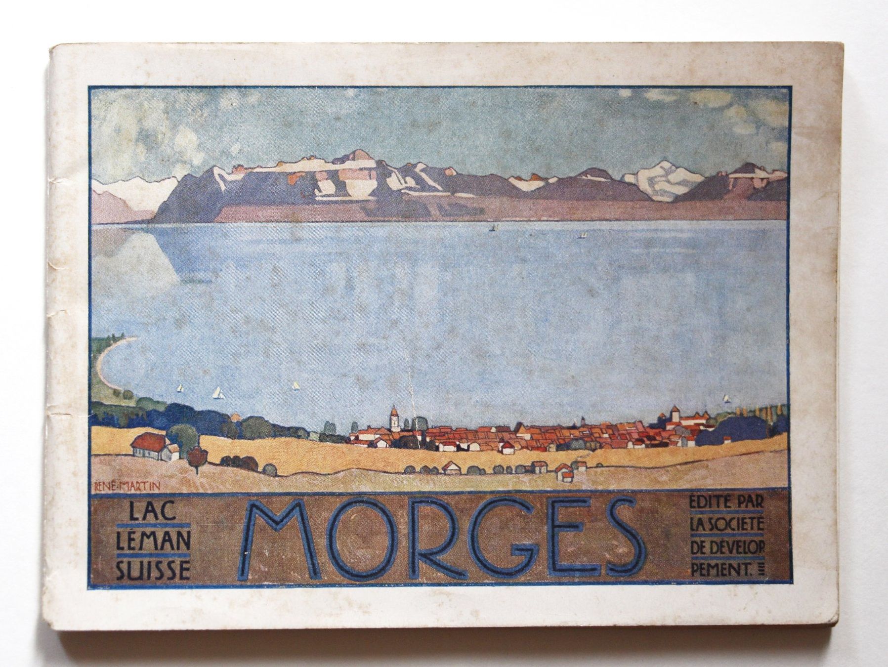 Dokumente: SELTENE WERBE-BROCHURE "MORGES" ca. 1915  RENÉ MARTIN – Gebraucht aus St. Gallen von modernetc