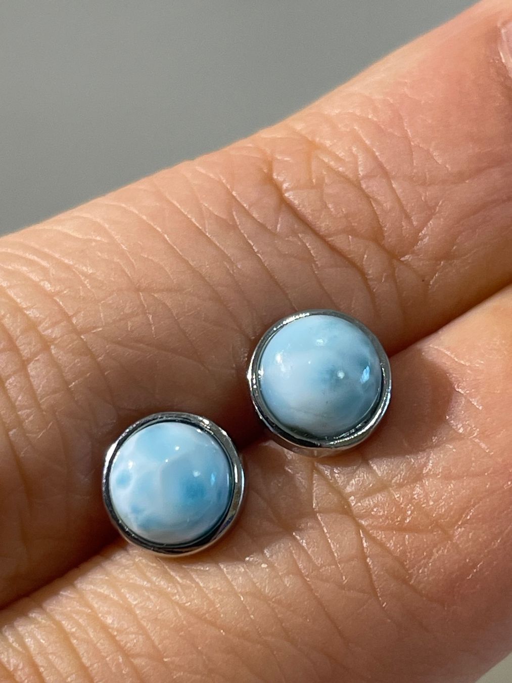 Orecchini pendenti & Orecchini a lobo: S925 Stift, Larimar-Ohrringe, Edelstein-Ohrringe – Nuovo e nell'imballaggio originale da Schiers venduto da sisikristall 3