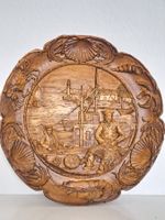 Seemann Vintage Holzschnitzerei Relief Wandteller Bild
