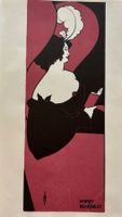 Aubrey Beardsley, Lesende, Jugendstil, Offset, 38x21 cm