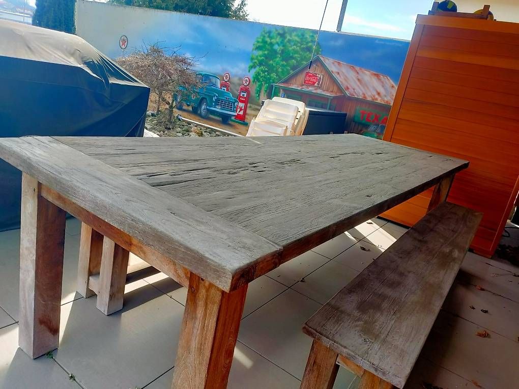 Set di tavolo e panche: Massiv Holz - einmalig - jetzt als Schnäppchen! – Usato da Kirchleerau venduto da mam_vb2m 2