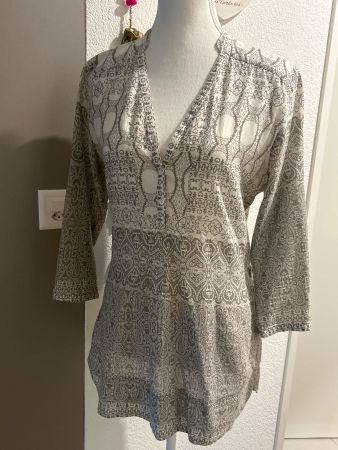 Damen Tunika mit Muster beige/ecru von  Maddison Gr. 38