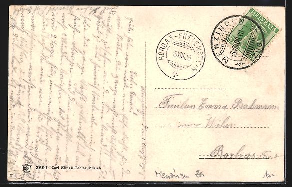 Cartoline postali: Menzingen, Institut und Lehrerinnen-Semi – Usato da Berlin venduto da bartko-reher 1