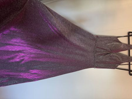 Kleid Susanna Riviere Grösse 38 Lurex Lila/Silber Neuwertig