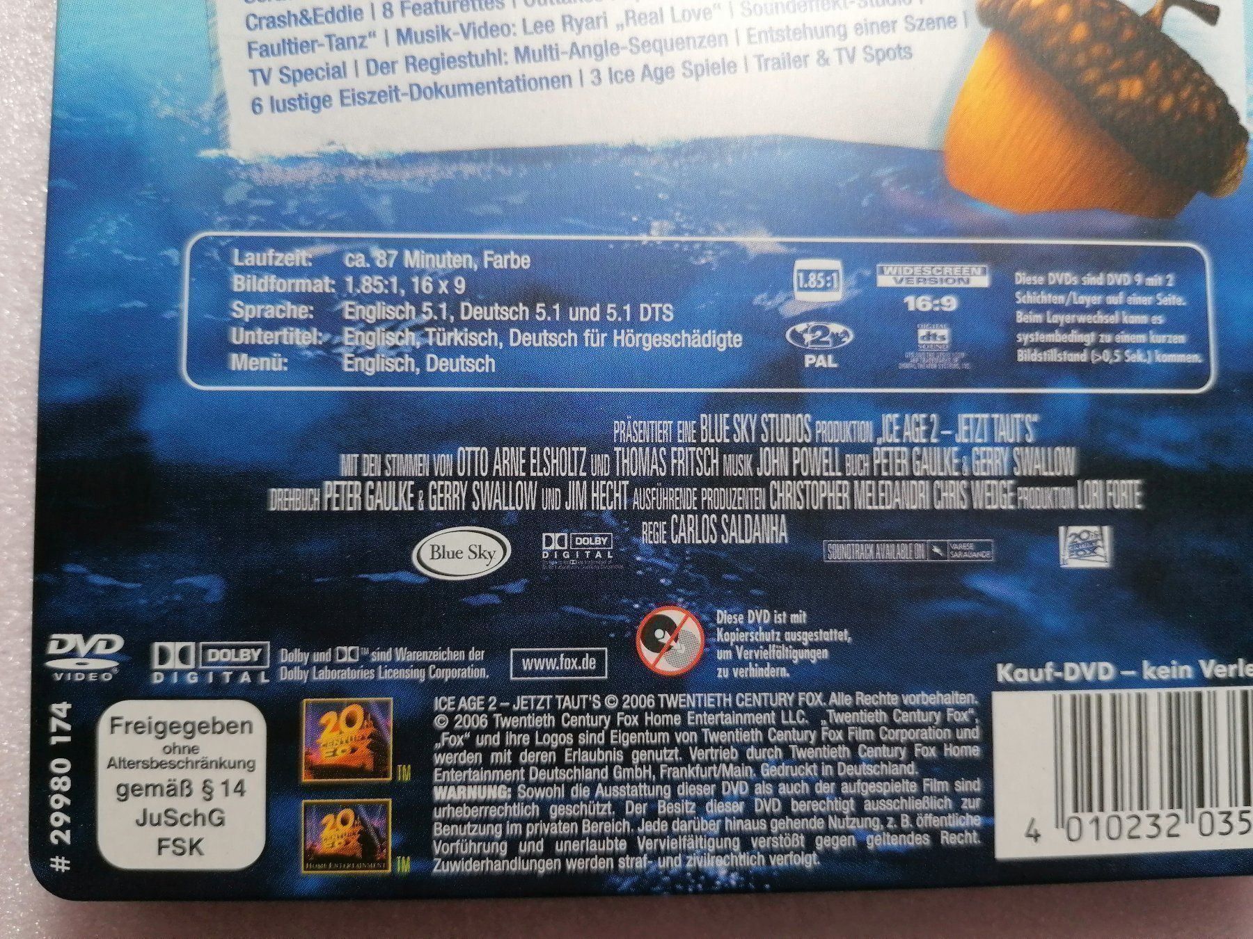 Tutti i DVDs: Ice age 2 / Special edition / 2 DVD – Usato da Zollikofen venduto da Blackie 3