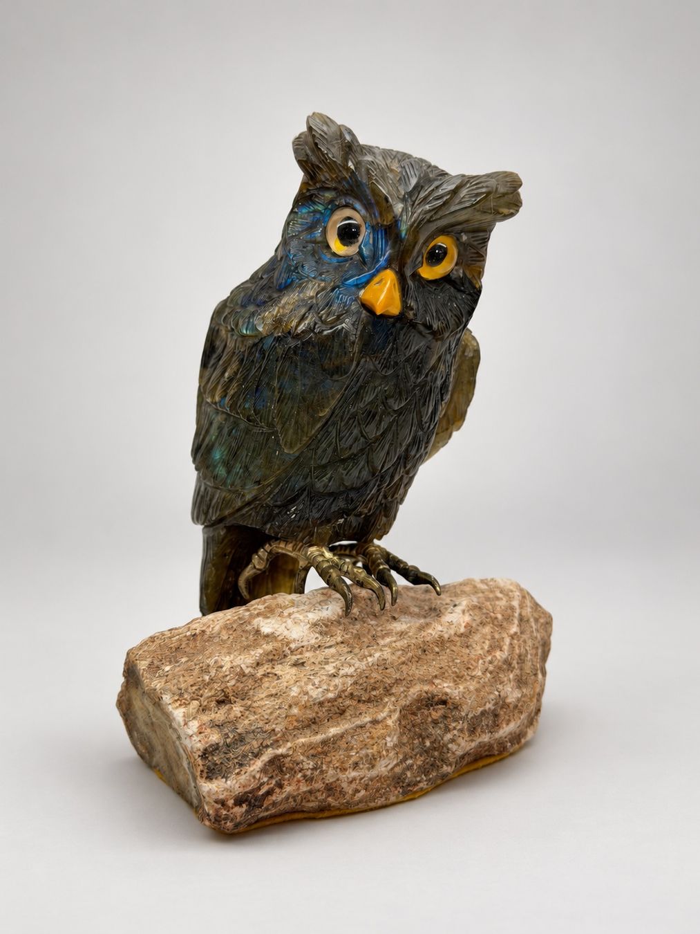 Figurines: Edle Labradorit-Eule (Manfred Wild / Idar-Oberstein) – D'occasion à Luzern par jd111111 6