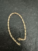 Königsarmband 750 Gelbgold 3mm 22cm halbmassiv 6.1g neu