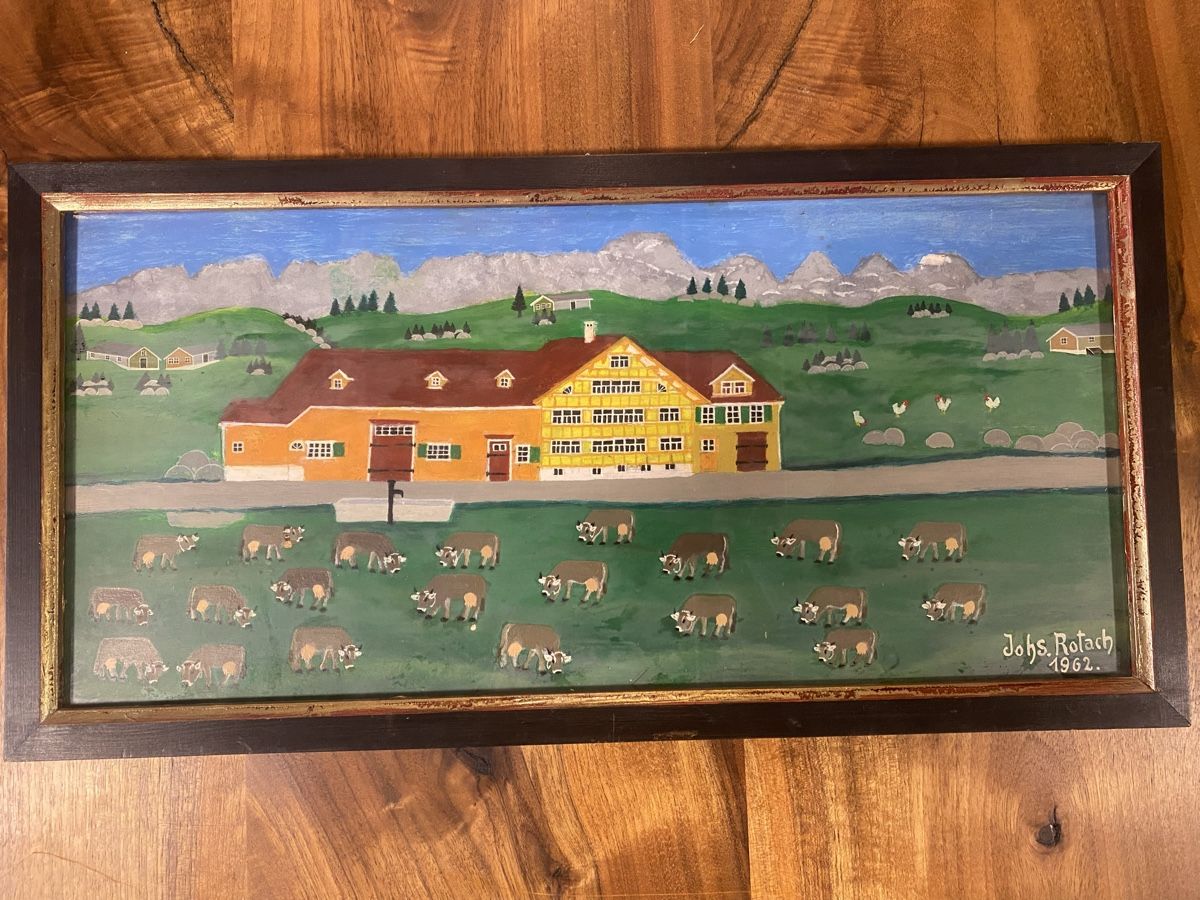 Dipinti: JOHANNES ROTACH 1962  APPENZELLERBILD – Usato da St. Gallen venduto da Goldband