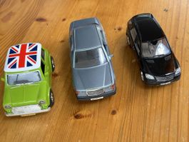 Mini Cooper, Mercedes, Toy Cars Set, used