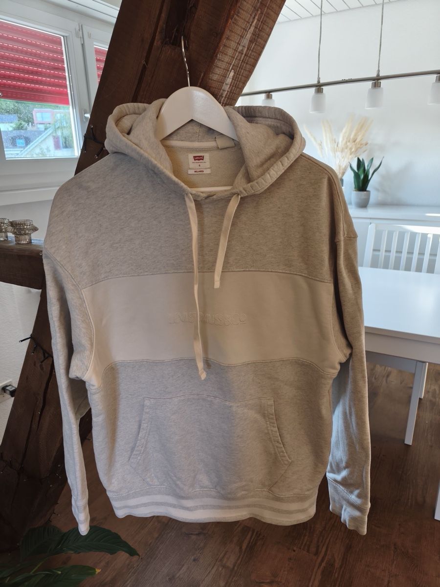Levi's Maglioni & Felpe: Levi's Hoodie, Grösse S, grau/weiss – Usato da Staufen venduto da raphrow
