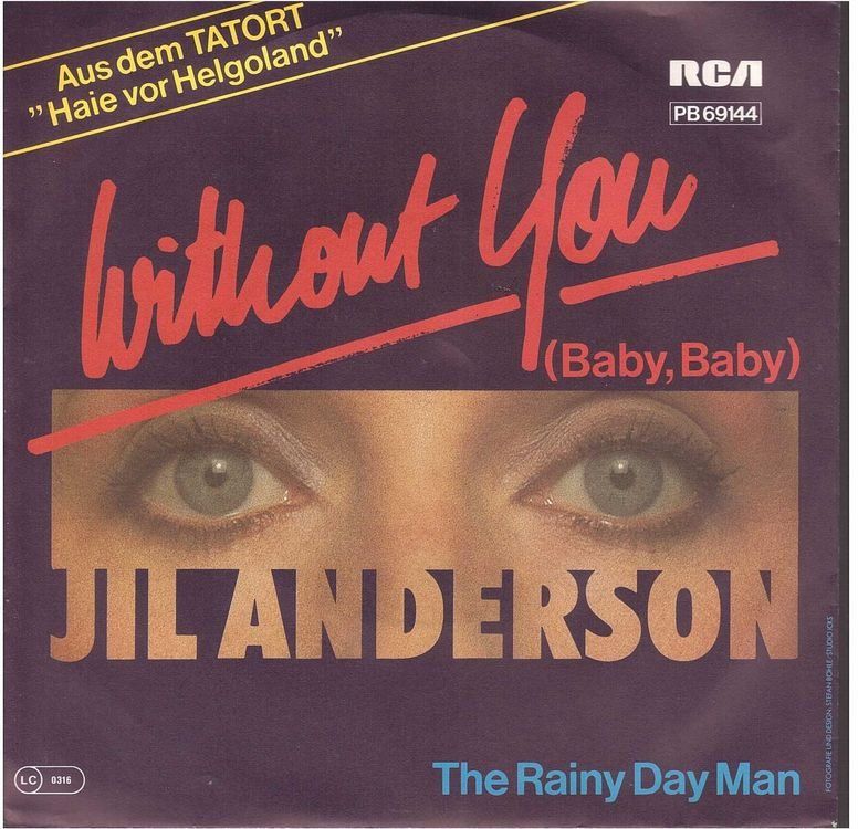 Dischi in vinile: Jil Anderson  --  Without you  Single7  Blaues Vinyl – Usato da Rheinau venduto da asteng