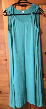 SOMMERKLEID mint, Gr.L, Viscose