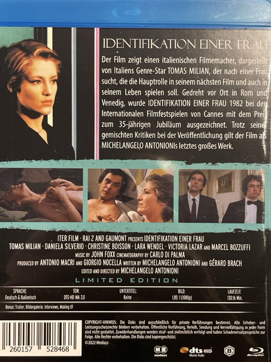 Tutti i DVDs: Identifikation einer Frau (1982) – Nuovo (secondo la descrizione) da Waldenburg venduto da Gonzo8 1