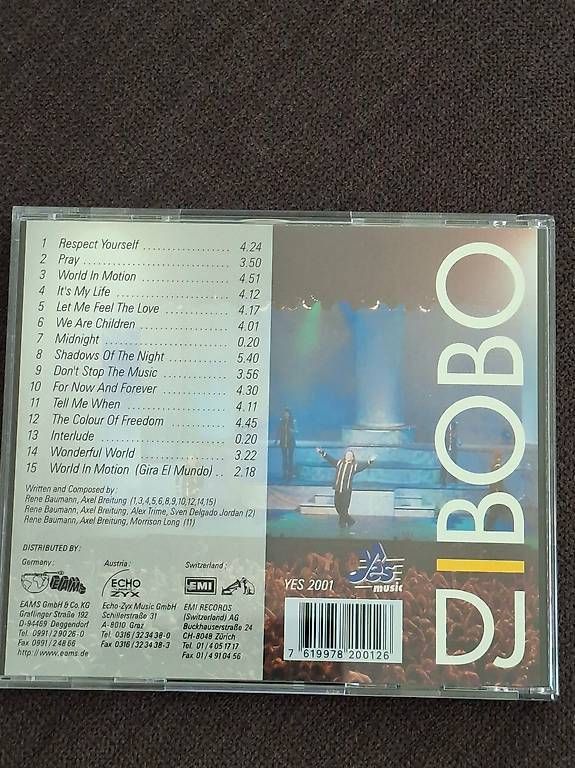 CDs: DJ Bobo "World in motion" – D'occasion à Niederlenz par kla_gz76 1