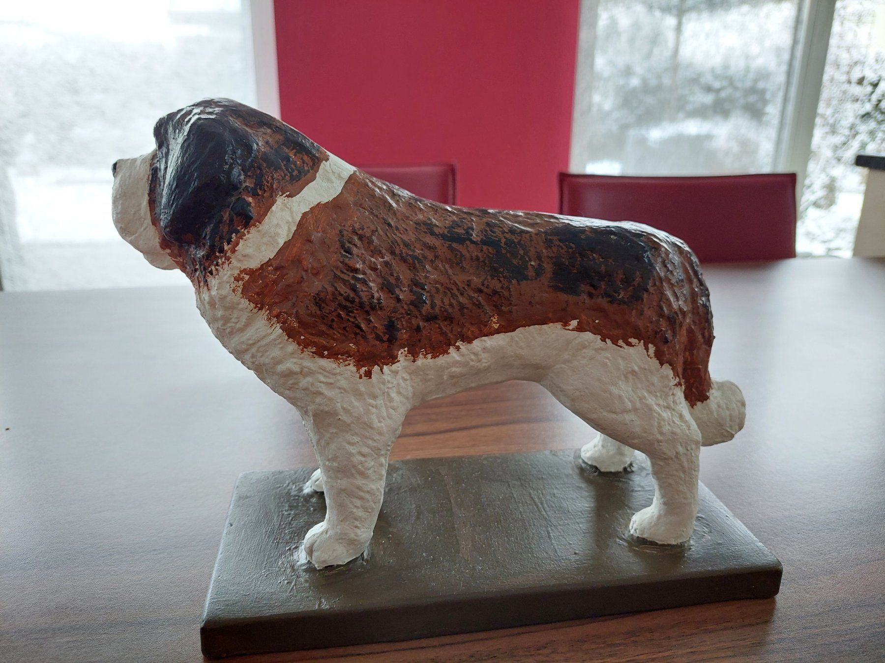Statuette: Schöne grosse Bernhardiner-Figur aus Keramik – Usato da Subingen venduto da K7passt_immer 4