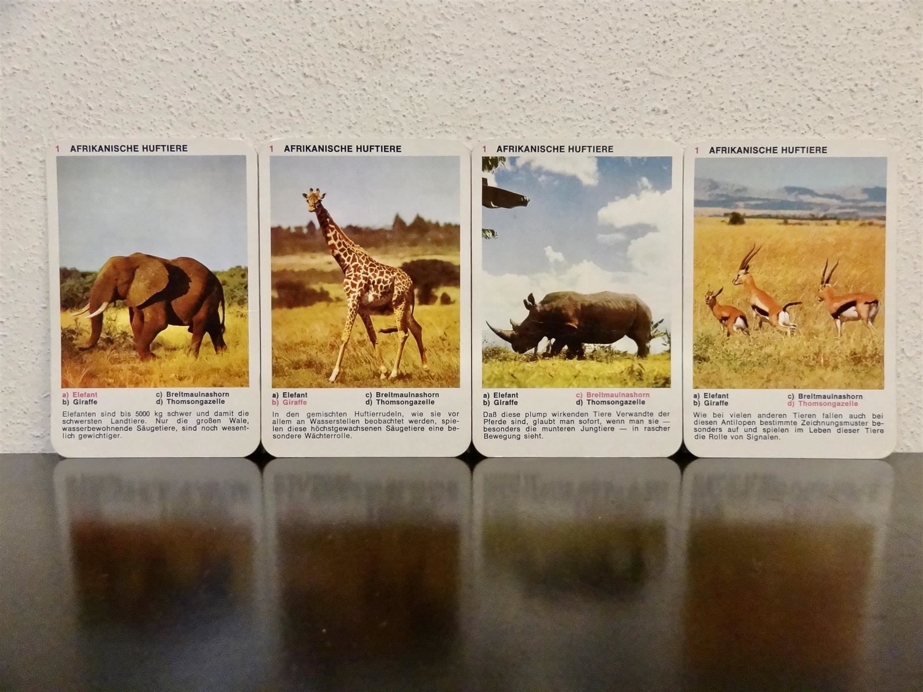Giochi: Quartett TIER-QUARTETT EXOTISCHE TIERE – Usato da Kerzers venduto da wisaundso 4