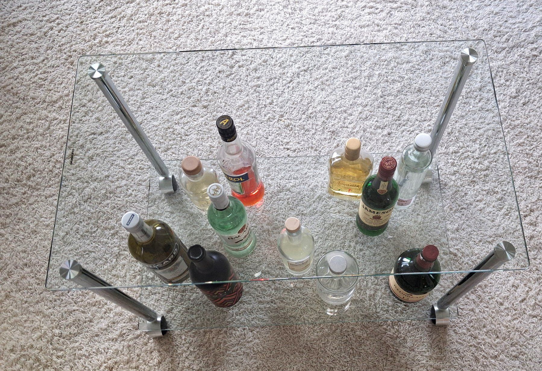 Scaffali: Glas Rollwagen / Bar aus Glas – Usato da Muttenz venduto da PMB_5 3