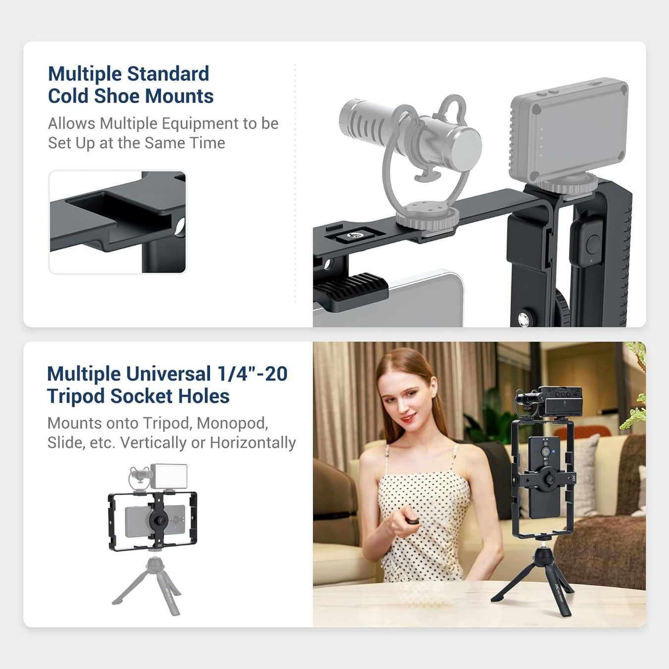 Wandhalterungen: Rig Pro Smartphone Stabilisator mit Fernbedienung + Grip Set – Neu und originalverpackt aus Châtelaine von topshop.switzerland 7