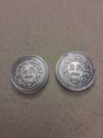 Schweiz 2 Franken 1901 – 2 Münzen im Paket – Silber – schöne