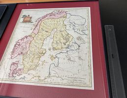 Original kolorierte Karte Skandinavien von T Stackhouse 1790