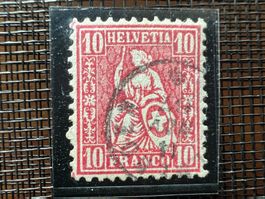 Sitzende Helvetia Nr.38 Fingerhustempel Villmergen  (5674)