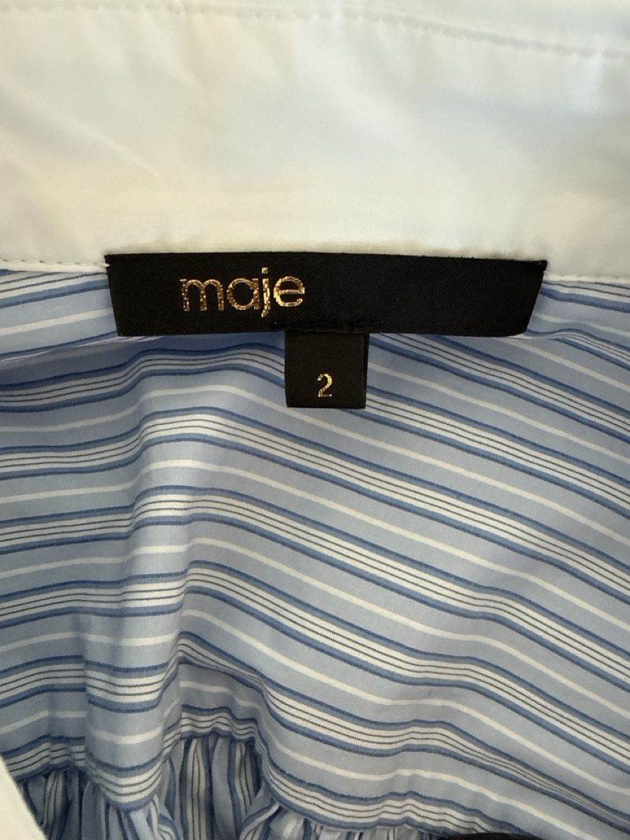 Maje Camicette: Maje Striped Shirt Size 2 – Nuovo (secondo la descrizione) da Zürich venduto da jbeauxarts 3