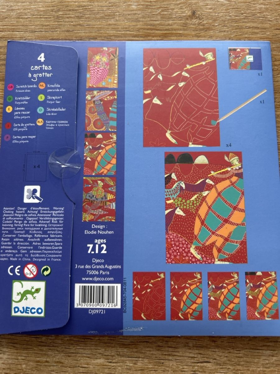 Djeco Kit bricolage: Kratzbilder Bastelset – Nuovo e nell'imballaggio originale da Wichtrach venduto da henzmann1 1
