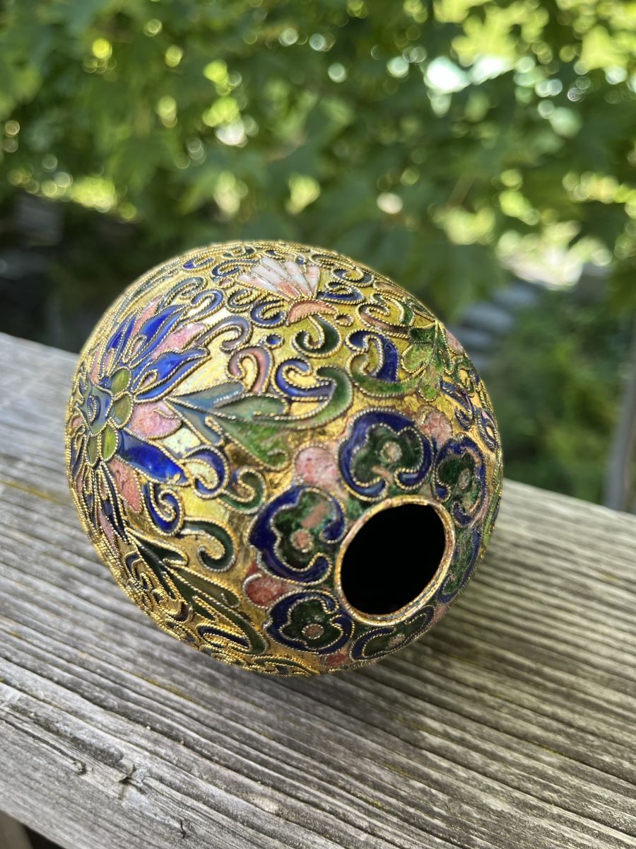 Sculture & Statue: Grosses Cloisonne Ei Emailmalerei – Usato da Wiesenberg venduto da swissantik 3