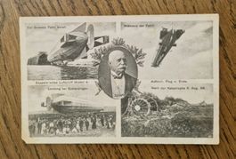 Zeppelin, Erinnerung Unglück Echterdingen 1908, Karte 1909