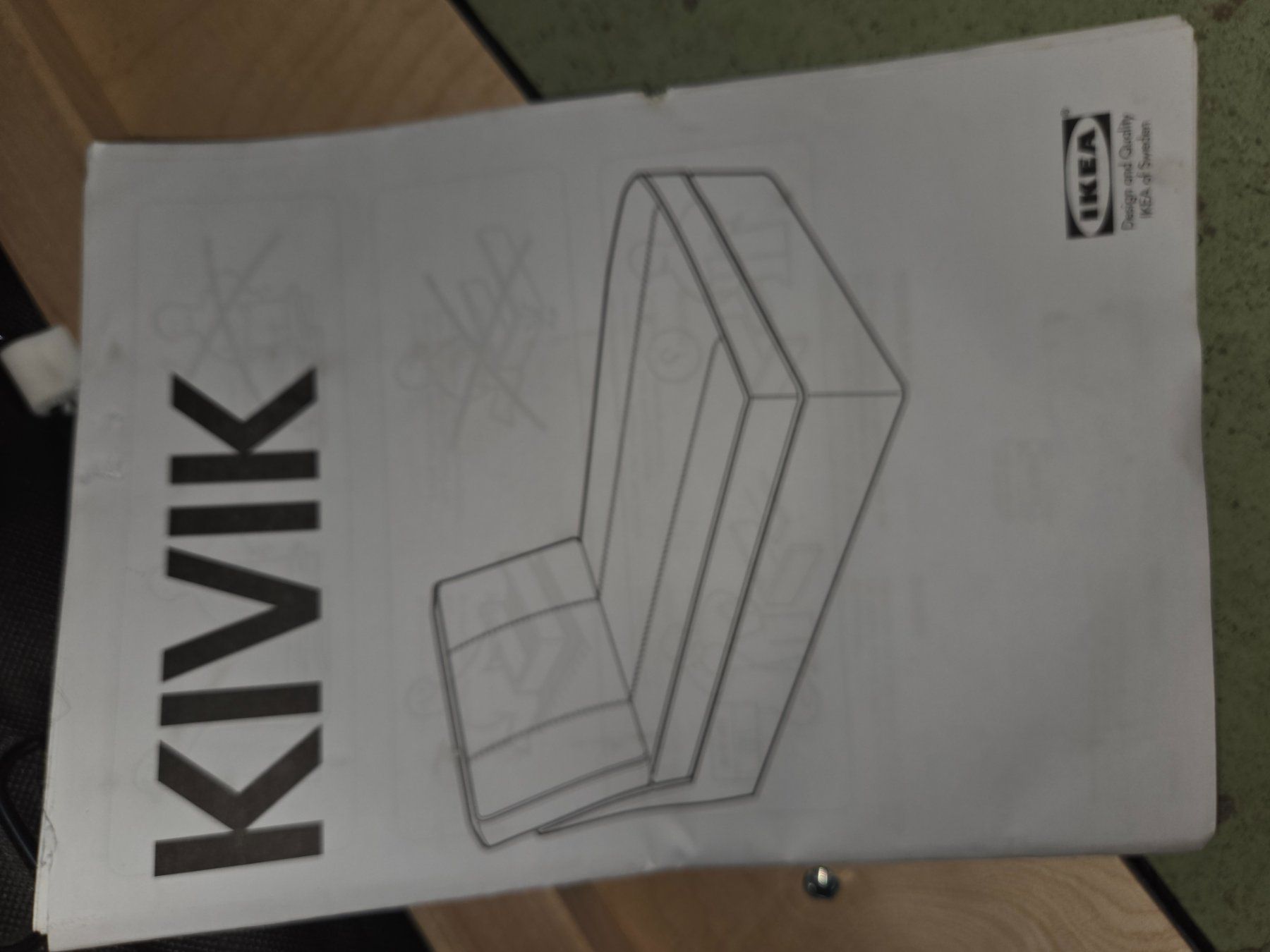 Ikea Divani: Ikea Kivik méridienne noir – Usato da Fribourg venduto da pelusa78 6