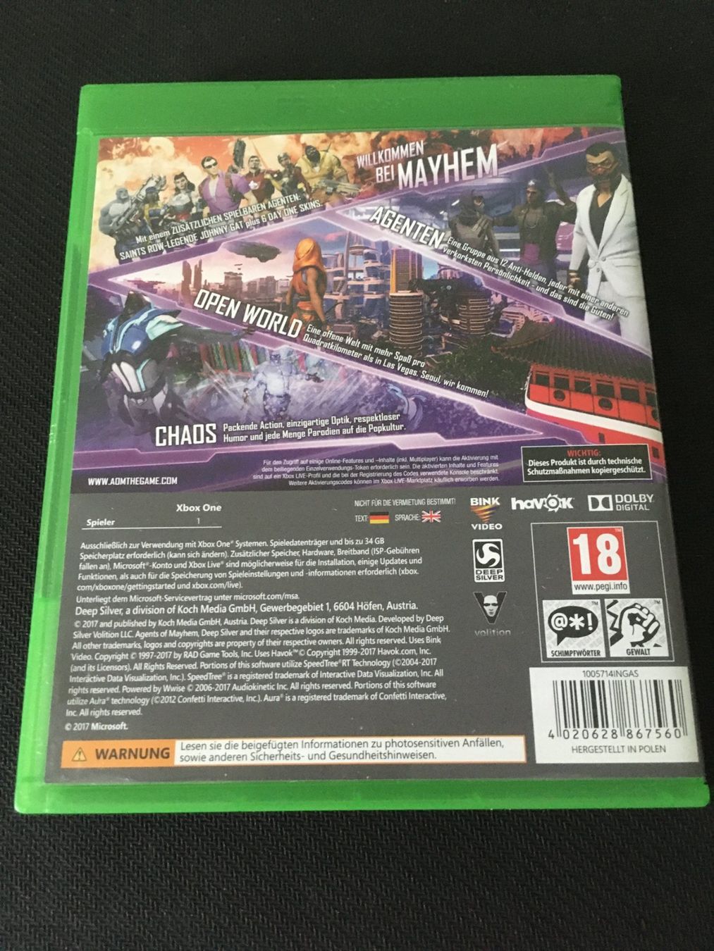 Microsoft Giochi: Agents Mayhem für Xbox One – Usato da St.Gallen venduto da sjosjo 1