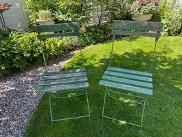 Gartenstuhl Klappstuhl shabby chic grün