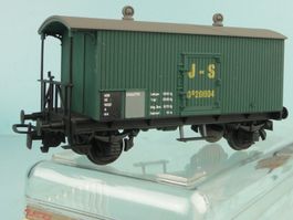 Ruco 2013 J-S Gedeckter Güterwagen grün, NEU