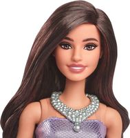 Barbie Fashionistas Puppe | Lila Abendkleid | High Heels |