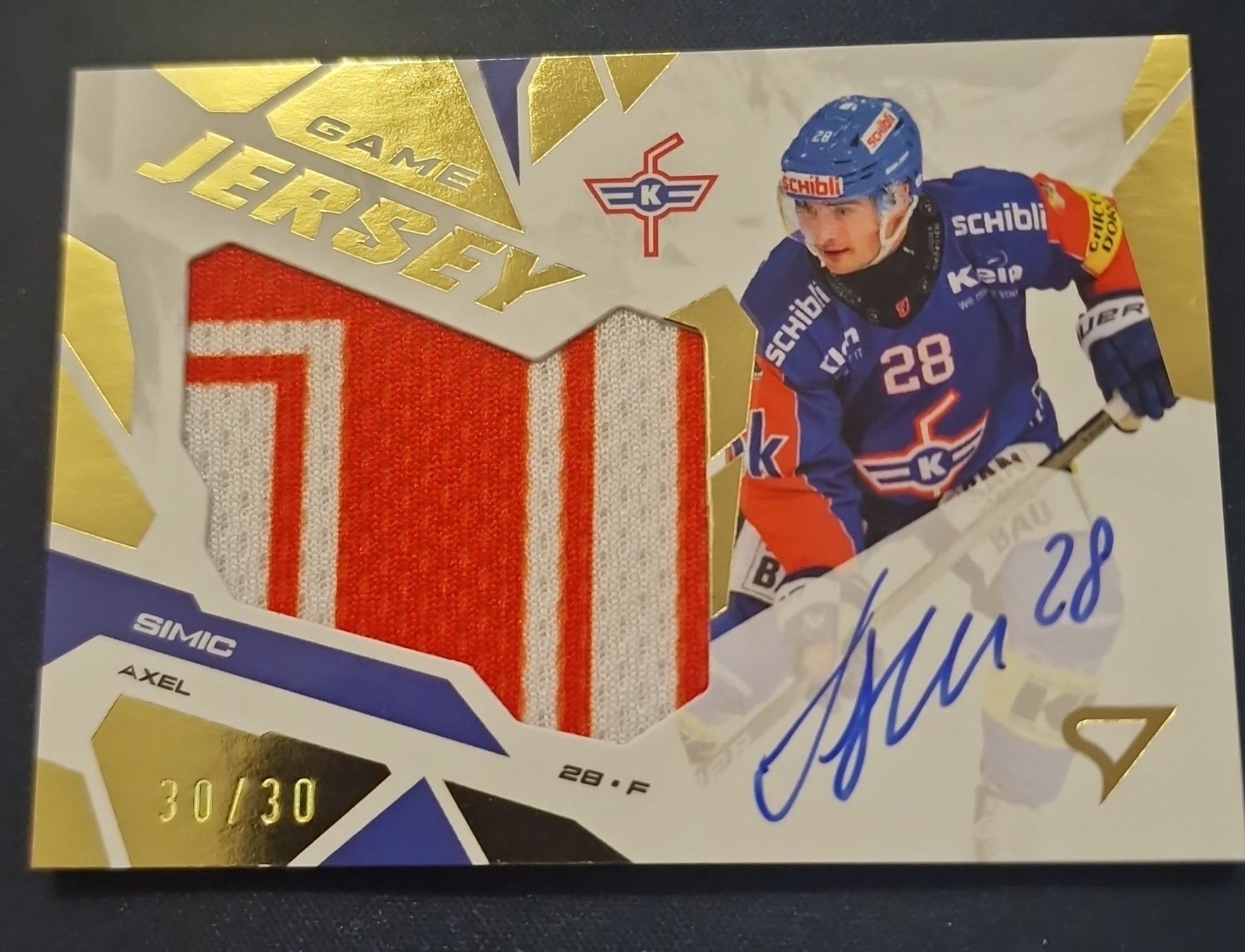 Sportzoo Carte collezionabili: EHCK Axel Simic Game Jersey Signed 30/30  – Nuovo (secondo la descrizione) da Bürglen UR venduto da Snuffinski90