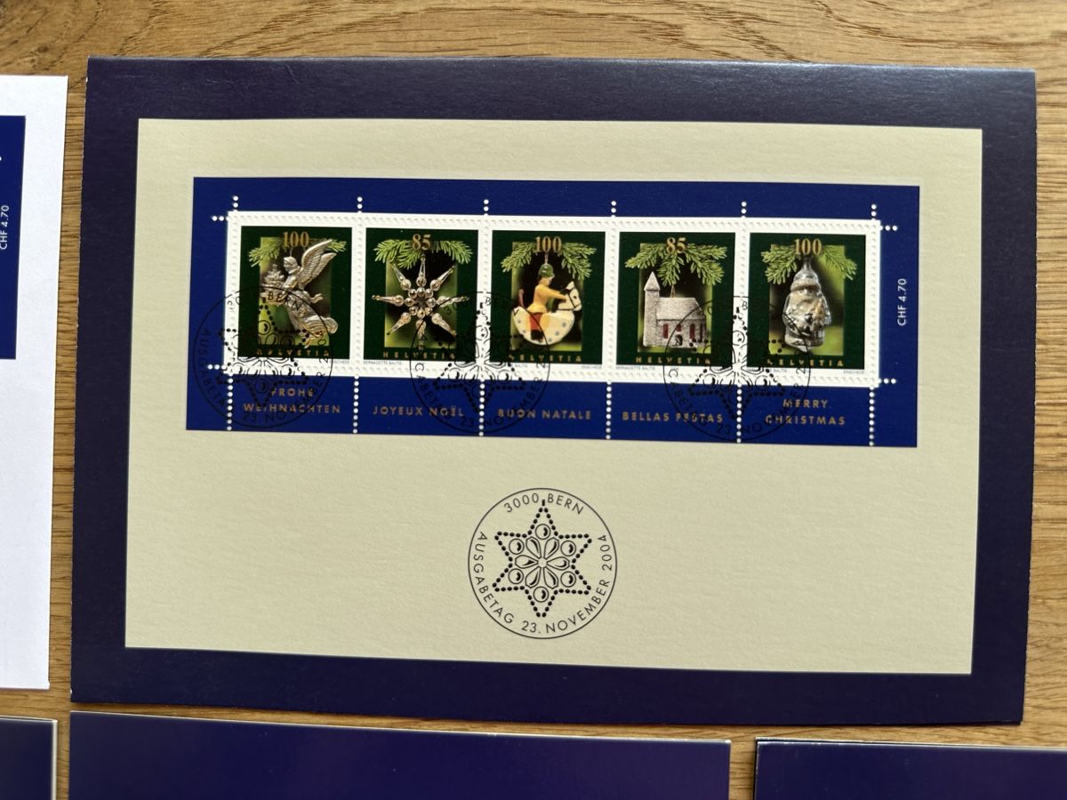 Alle Briefmarken: Schweiz - 2004 WEIHNACHTEN FDC‘s – Gebraucht aus Schmitten / FR von Samsara169 2