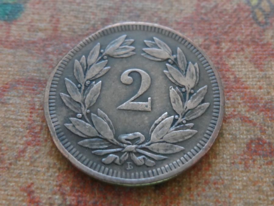 Tutti le monete: 2 Rp. 1898  (C) – Usato da Romanel-sur-Lausanne venduto da Swift13 1