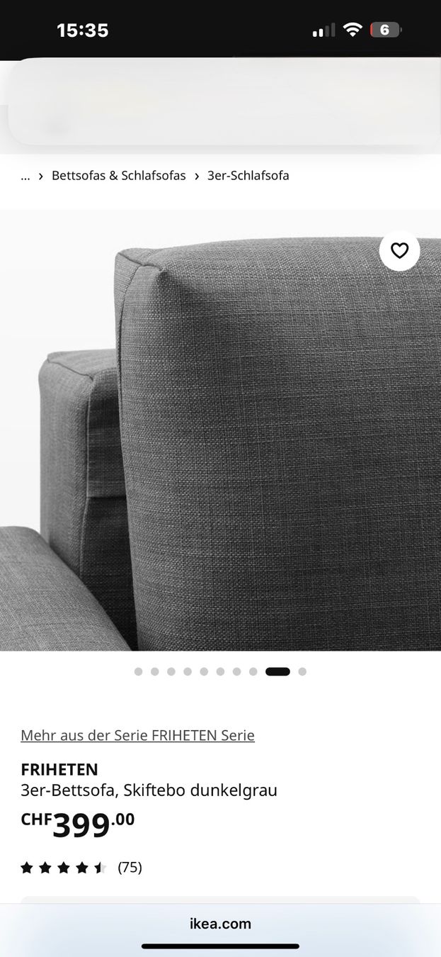 Divani: 3-er Bettsofa – Usato da Zürich venduto da joal2 3
