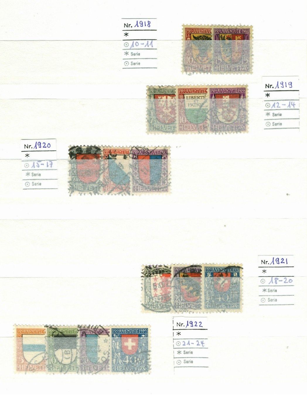 KOMPL. PRO JUVENTUTE SAMMLUNG 1913 -1963 - FR.1'200.00 (Gebraucht) in ...